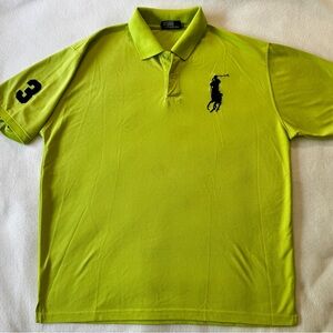 Ralph Lauren Big Pony Men's 3XL Short Sleeve Polo  Sport #3 Shirt Green Golf